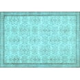 thumbnail image 1 of Ahgly Company Indoor Rectangle Abstract Light Blue Contemporary Area Rugs, 7' x 10', 1 of 4