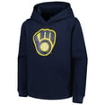 thumbnail image 2 of Youth Navy Milwaukee Brewers Team Primary Logo Pullover Hoodie, 2 of 3