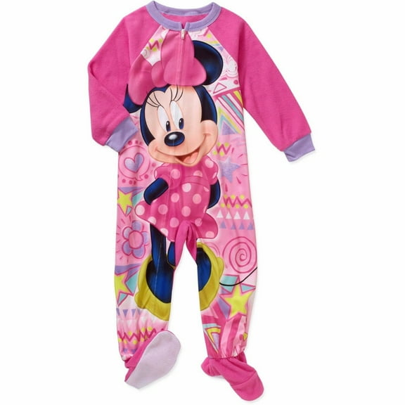 Disney Minnie Mouse Girl Footed Blanket Sleeper Pajama Size 3T