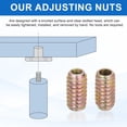 thumbnail image 3 of 28Pcs Threaded Inserts Nuts M8x30mm Hex Socket Drive Nut Inserts for Wood, 3 of 6