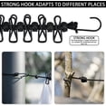 thumbnail image 5 of 2 Pieces Clothesline, Portable Elastic Adjustable Retractable Outdoor Camping Clothesline with 12 Positioning Clips and Loops, for Outdoor Travel Indoor Camping, 5 of 5