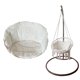 thumbnail image 4 of Cojín para asiento de columpio, hamaca mecedora para jardín, almohadillas para cuna, colgante de lágrima de mimbre Blanco 60x60x45cm Zulema cojín del asiento, 4 of 8