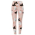 thumbnail image 6 of SNOWSONG Halloween Leggings for Women Halloween Women's High Waisted Bottom Pants Tummy Tuck Printed Leggings Pantyhose Plus Size Leggings Womens Leggings Tummy Control Leggings Pink 5XL, 6 of 6
