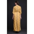 thumbnail image 4 of Bimba Rayon Leaves & Magnolia Floral Printed Womenâ€™s Long MaxiÂ&nbsp;DressÂ&nbsp;Gown With Side Slit-X-Large, 4 of 6
