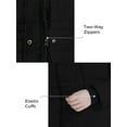 thumbnail image 4 of ZSHOW Girls' Winter Jacket Hooded Puffer Jacket Padded Winter Coat Black 10/12, 4 of 11