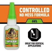 Gorilla Glue Super Glue Gel (15g) Clear Color, Pack of 1