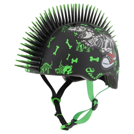 Raskullz Radasaurus Mohawk Bicycle Helmet, Toddler 3  (48-52cm)