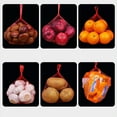 thumbnail image 4 of Monstrate 2 paquetes almacenan y transportan cómodamente productos con bolsa de red para verduras de malla de nailon bolsa de red para frutas Organizadores de utensilios de cocina blanco rojo 45cm, 4 of 6