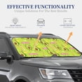 thumbnail image 4 of Balery Avocado Work Out Sun Shield 2 Pack For Car Front Windows Foldable Sun Visor Protector Blocks Max Uv Rays And Keeps Your Vehicle Cool For Most Sedans Suv Truck, 4 of 7