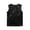 Black, variant on Girls' Solid Color Grid Sequin Sleeveless Tank Top for Dance & Performances Size:7-10 Years