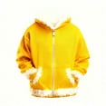 thumbnail image 4 of WOYY Tween Girls Fleece Hooded Jacket Winter Warm Zip Up Coat Outerwear, Sizes 12-13, 4 of 7
