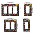 thumbnail image 2 of Yayeee Rocker Switch Wall Plate 2-Gang 4.7"x4.6" Home Decorative Outlet Cover, Moon Pattern, 2 of 6