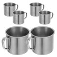 thumbnail image 1 of FUTUREORYY 6 Pcs Espresso Cups Round Stainless Steel Kids Water Cup Travel, 1 of 7