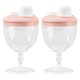 thumbnail image 1 of 2 vasos para bebé con tapa de 150 ml, a prueba de derrames, de plástico, para vino, con boquilla, para bebidas y botellas de leche, 1 of 7