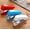 white+blue+red, variant on 1Pc Handheld Sewing Machine Mini Hand Sewing Machine Portable Electric Stiching Machine for Beginners Home Travel Use White