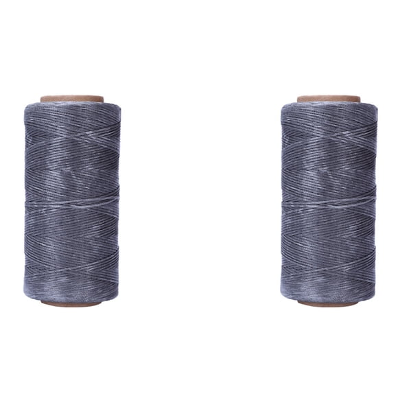 2piezas 260M 150D 1MM Costura de Hilo de Aguja de Mano CordÓN Craft DIY Color: Gris