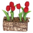 thumbnail image 1 of Decoración de jardín, adorno de flores de tulipanes artificiales, modelo de flores simuladas, decoración de jardín para casa de muñecas, diseño a prueba de futuro, 1 of 14