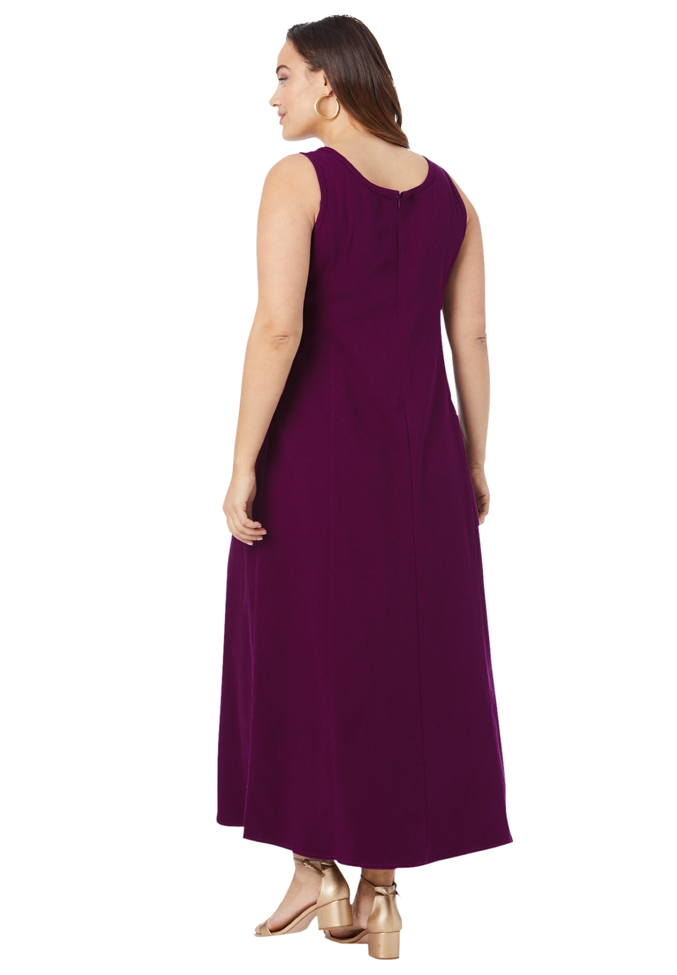 jessica london denim maxi dress