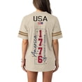 thumbnail image 7 of 250 Years 1776-2026 250th Birthday Eagle T-Shirt for Celebrate 250th Anniversary of America Patriotic Veteran Tee 250 Short Sleeved Top for Woman, 7 of 7