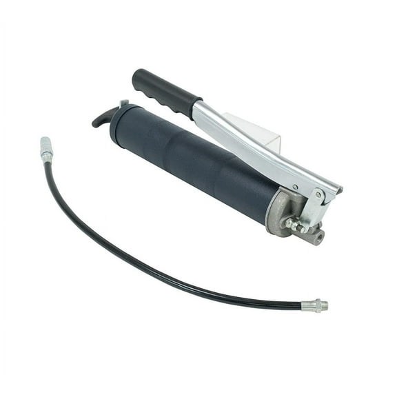 Lever Action Grease Gun Heavy Duty Maximum Pressure - 10,000 PSI with 18-inch Whip Hose - Aluminium Cast Head - Capacity 16 oz Bulk/ 14oz Cartridge