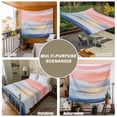 thumbnail image 6 of Pink Blue Ombre Large Tapestry for Bedroom Wall Hanging Tapestry, Oil Painting Modern Abstract Ceiling Backdrop Tapestries Poster Blanket Wall Decor for Teens Room Living Room Dorm 86" x 104", 6 of 8