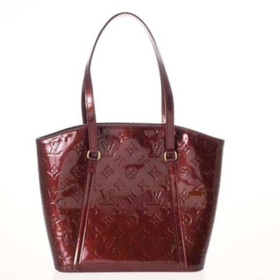 Pre-Owned LOUIS VUITTON Monogram Vernis Avalon MM Rouge Fauvist M91744 Women's... (Fair)