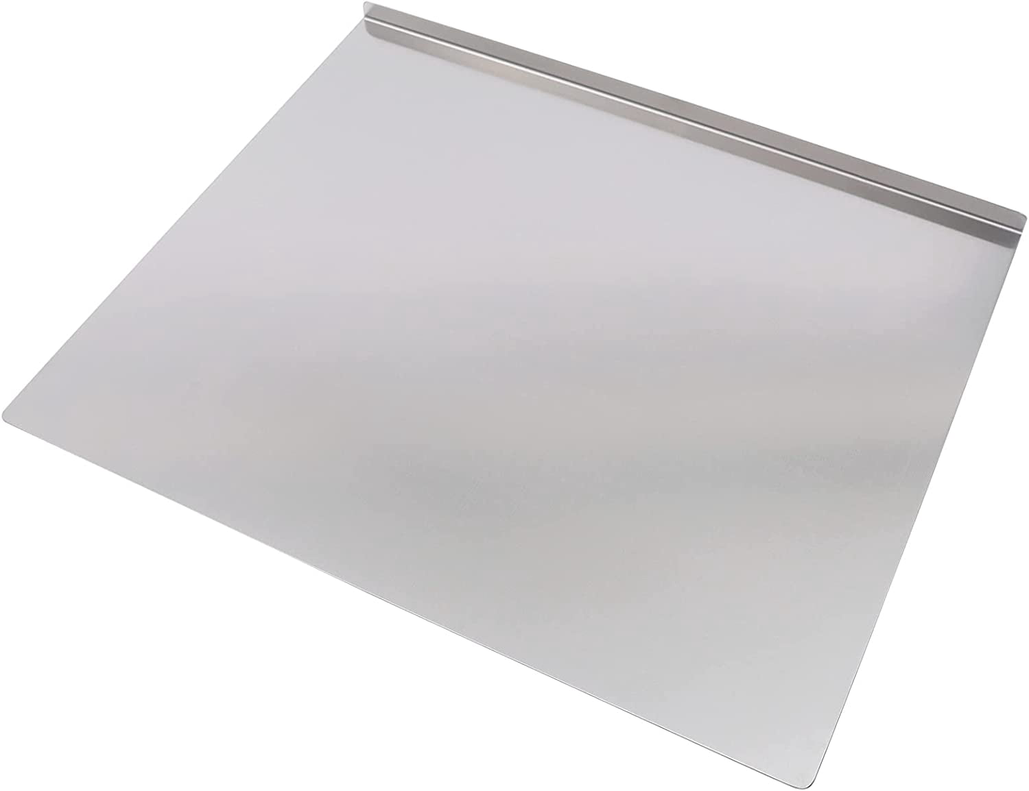 Miumaeov Cutting Boards Chopping Board Large Stainless Steel Kitchen Cutting Board with L-Shaped Folded Edge for Cutting Vegetables Kneading Dough 23.6 * 19.6 * 0.5"