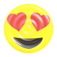 thumbnail image 1 of Inflatable Pool Raft Pool Lounger Round Shaped for Water Park Beach Vacation Laughing with Tears-Heart Eyes-, 1 of 3