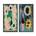 thumbnail image 2 of Designart "Retro Abstract Illustration Divine Secrets V" Modern Geometric Framed Wall Art Set Of 2 - Modern Green Framed Wall Art Set Of 2, 2 of 6