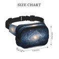 thumbnail image 4 of Balery The Galaxy Mochila Cinturón para Mujeres y Hombres, Bolsa de Cintura Impermeable de Doble Capa con Correa, 4 of 9