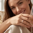thumbnail image 2 of Pompeii 14k Rose Gold 1/3ct Diamond Vintage Wedding Ring Scroll Pattern Stackable Band, 2 of 5