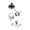 White, variant on LOWLHOME Halloween Porch Gander Outfit Set, Pumpkin Attire Witch Hat Yard Gander Clothes, Hat & Cloak for 17-23 Inch Cement Lawn Goose Statues, Weather-Resistant Outdoor Party Decoration(White)