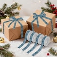 thumbnail image 7 of 5 Rolls Christmas Ribbon 1.5 inch Wide Decorative Ribbon for Gift Wrapping and Holiday Decorations Abstract Turtle Pattern, 7 of 7