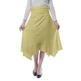 thumbnail image 1 of Moomaya Jupe Midi Ourlet Mouchoir Femme Taille Haute Décontractée Été, 1 of 6