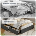thumbnail image 5 of Bedroom Furniture Set: Queen Bed with 4 Drawers, 5-Drawer Dresser & 6-Drawer Dresser and 2 Nightstands, Black, 5 of 18