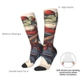 thumbnail image 4 of Balery Samurai Frog Guitar Calcetines novedosos Calcetines deportivos Calcetines hasta la rodilla Calcetines de algodón Calcetines originales y geniales, 4 of 6