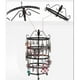 thumbnail image 3 of Desmontable 4 niveles giratorio 72 pares pendiente collar llavero organizador Negro Hugo estante giratorio del sostenedor del pendiente, 3 of 7