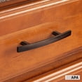 thumbnail image 4 of Ilyapa Oil Rubbed Bronze Kitchen Cabinet Handles - 3 inch Hole Center Curved Bar Pulls - 10 Pack of Kitchen Cabinet Hardware, 4 of 6