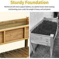 thumbnail image 2 of Dextrus 48in Raised Garden Bed With Storage Shelf, Elevated Garden Bed for Backyard, Patio, Balcony - Brown, 2 of 8