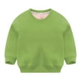 thumbnail image 2 of UACY Kids Cotton Sweatshirt Toddler Long Sleeve Crewneck Thin Light Weight Pullover Sweatshits for Boys and Girls (Green, 2-3 Years), 2 of 3