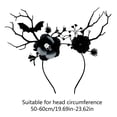 thumbnail image 3 of Lovely Halloween Tree Branch Hairband Women Students Christmas Photography Hairband Flower Shape Photography Headbands, 3 of 8