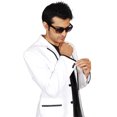 thumbnail image 3 of Blazer Blanc Exotique pour Hommes. Ce Produit Est Fait sur Commande., 3 of 3