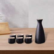Kokiya Japanese Sake Set Adults Gifts Decoration 1 Pot and 6 Cups Ceramic Sake Pot Cups