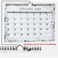 thumbnail image 4 of 1 Pack of 2025 Wall Calendar 12 Months Wall Calendars Annual Planner 11" x 9", 4 of 4