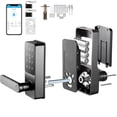 thumbnail image 1 of KFFKFF Smart Lock, 5-in-1 Smart Door Knob, Fingerprint Deadbolt with App Control, Bluetooth Smart Lock, Keyless Entry Door Lock with Handle, 1 of 9
