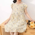 thumbnail image 4 of ZOYOEN Girls Floral Dresses- Casual Sleeveless Cute Flowy Summer Dress Yellow Size 14 Years, 4 of 6