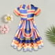 thumbnail image 2 of Conjunto de Cosplay de Color arcoíris ropa holgada para niñas traje de fiesta de estilo informal, 2 of 9
