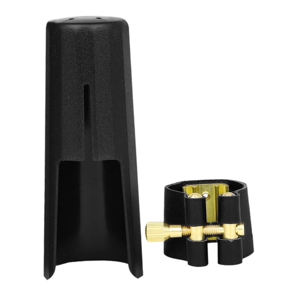 Abrazadera y tapa para boquilla de saxofón. de abrazadera para saxofón. Práctica. Funda protectora compacta, profesional y ligera.
