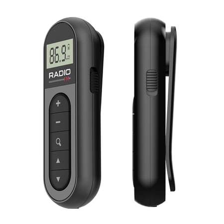 FM Portable Radio, TSV Personal Pocket Radio Rechargeable Digital Transistor Walkman for Walking