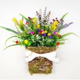 thumbnail image 4 of CNKOO Spring Wreath Front Door Front Door Sign Wreath Wild Flower Vine Basket Pendant Window Decoration Flower Basket, 4 of 6